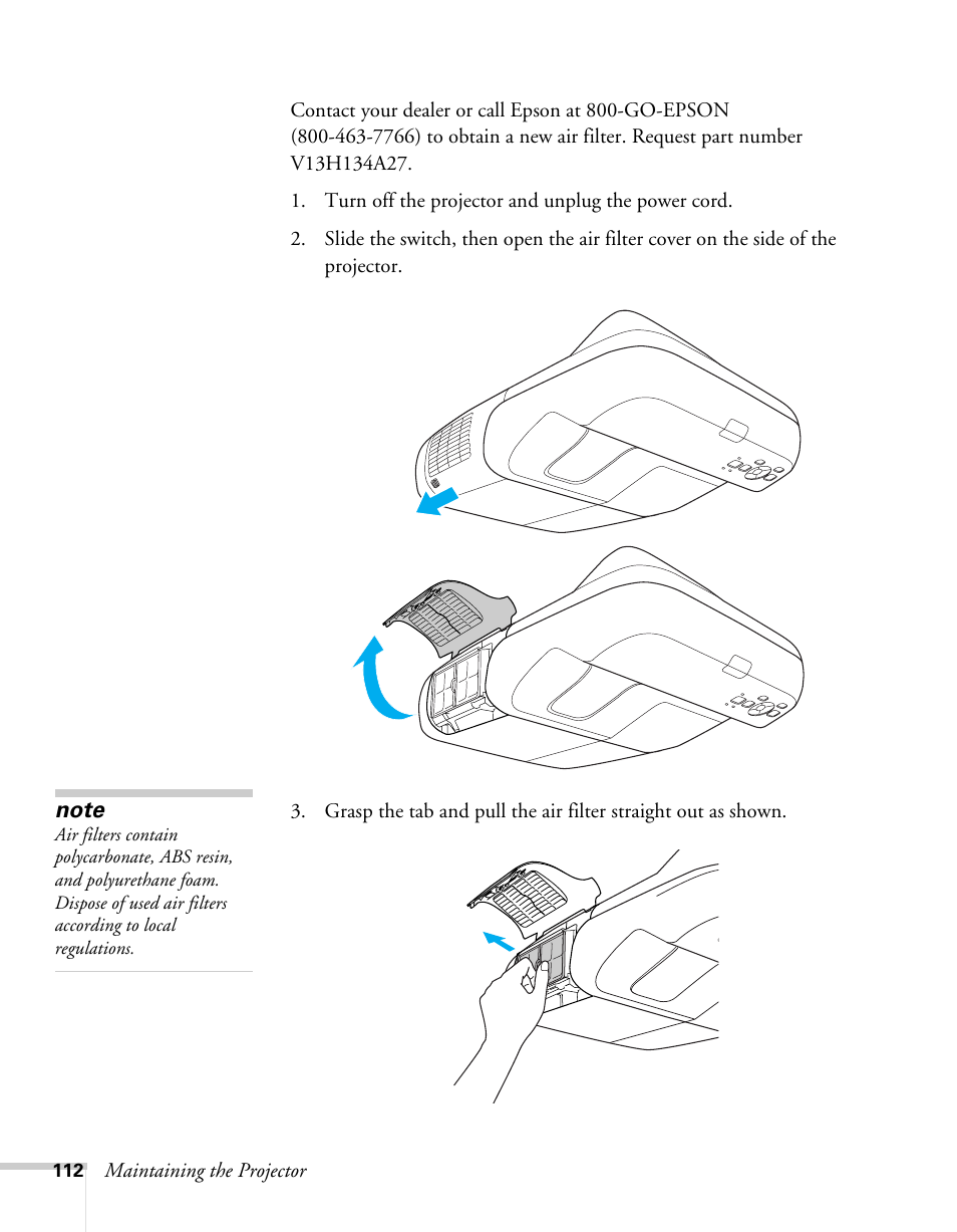 Epson BrightLink 450Wi User Manual | Page 112 / 186