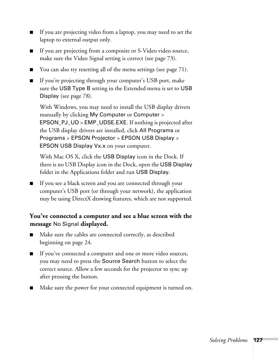 Epson BrightLink 450Wi User Manual | Page 127 / 186