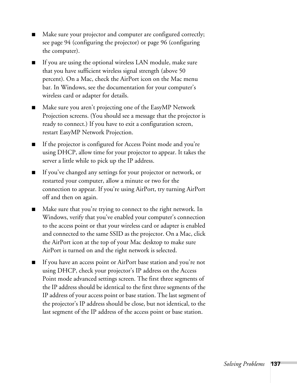 Epson BrightLink 450Wi User Manual | Page 137 / 186