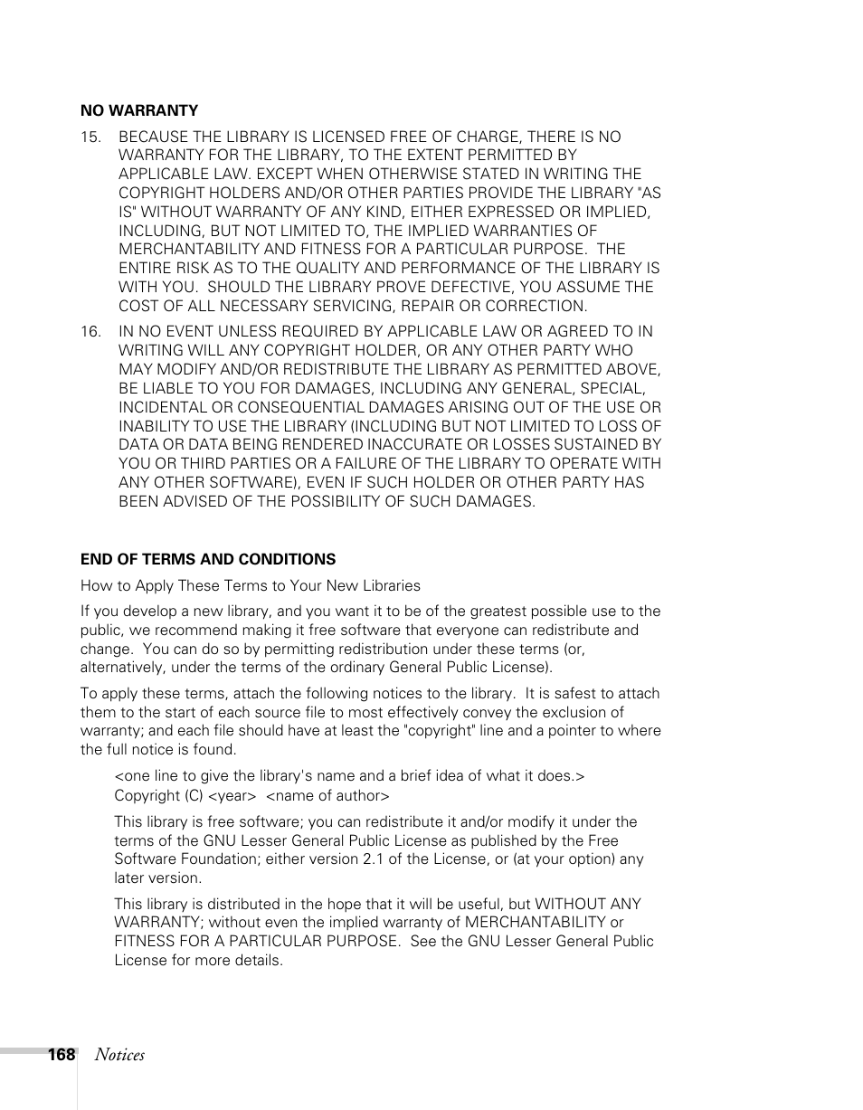 Epson BrightLink 450Wi User Manual | Page 168 / 186