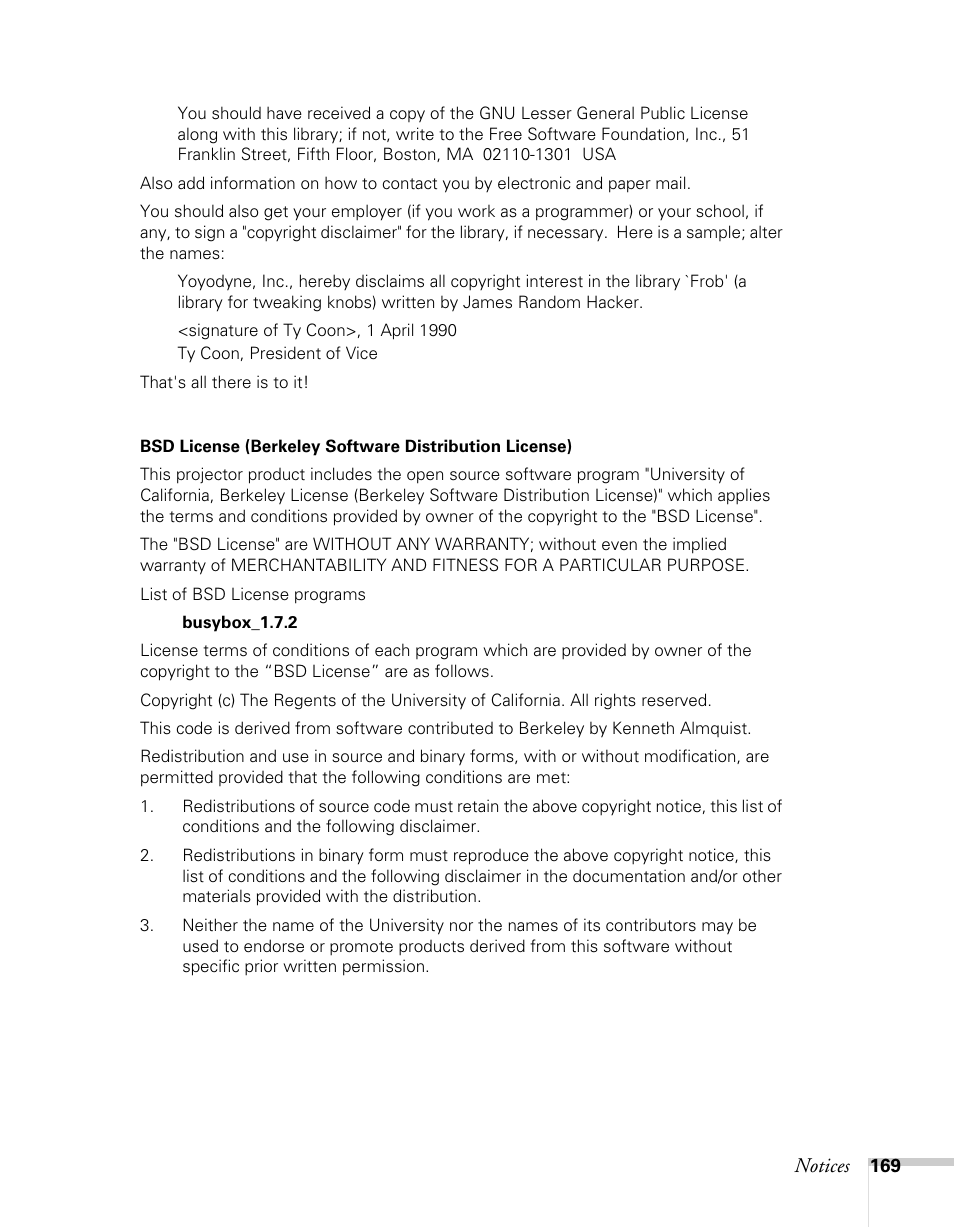 Epson BrightLink 450Wi User Manual | Page 169 / 186