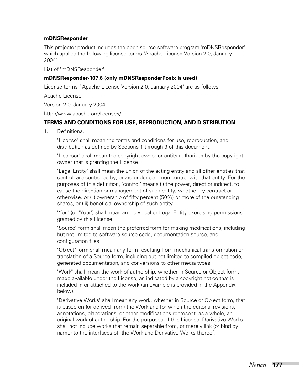 Notices | Epson BrightLink 450Wi User Manual | Page 177 / 186