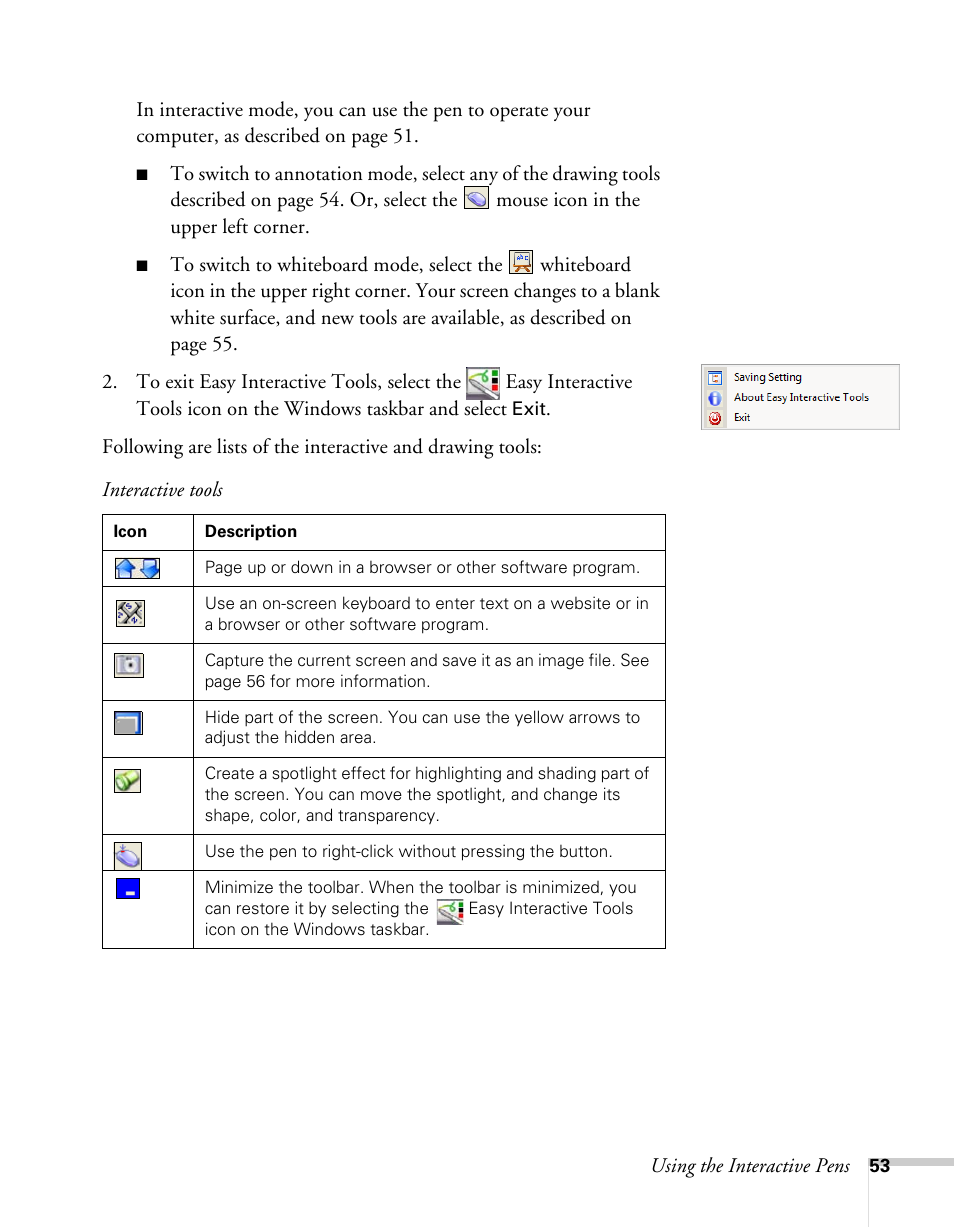 Epson BrightLink 450Wi User Manual | Page 53 / 186