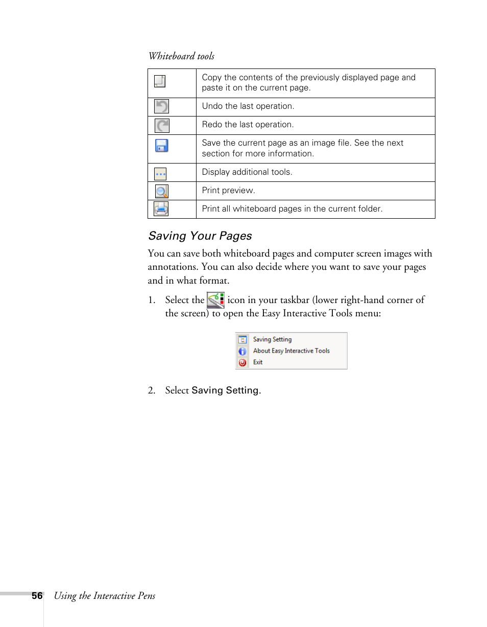 Epson BrightLink 450Wi User Manual | Page 56 / 186