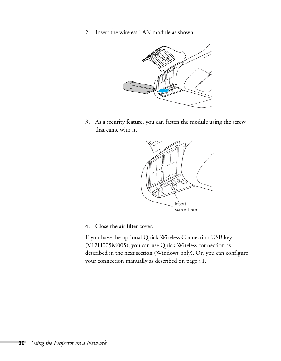 Epson BrightLink 450Wi User Manual | Page 90 / 186