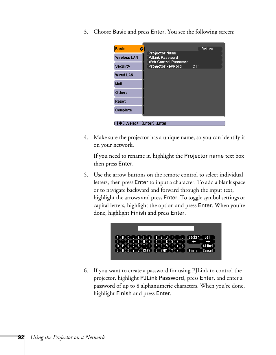 Epson BrightLink 450Wi User Manual | Page 92 / 186