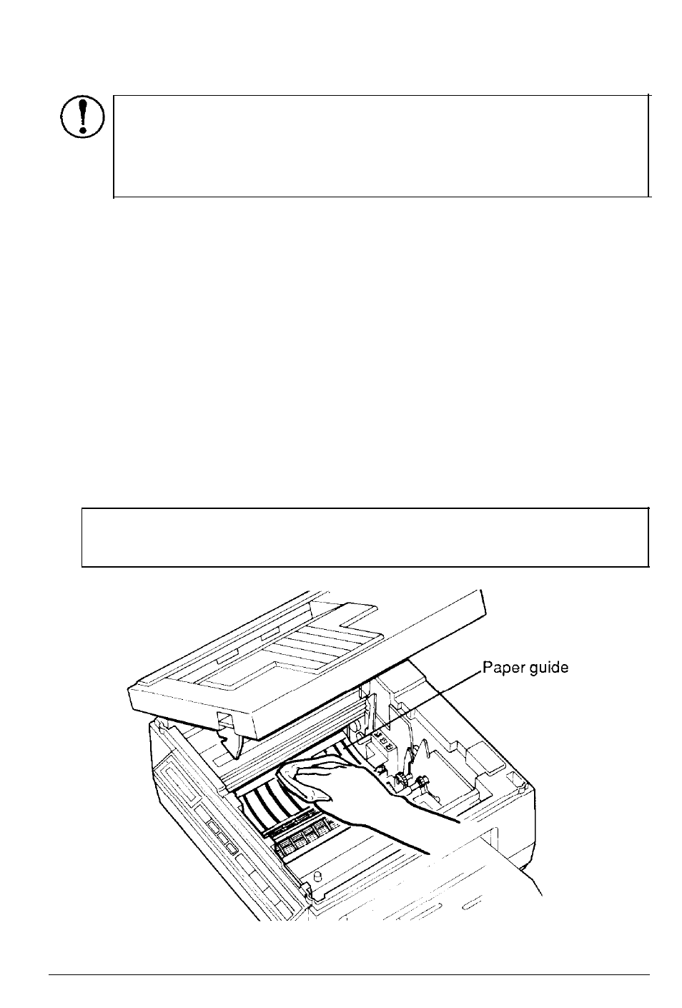 Cleaning the paper guide and basket | Epson Action Laser User Manual | Page 137 / 219