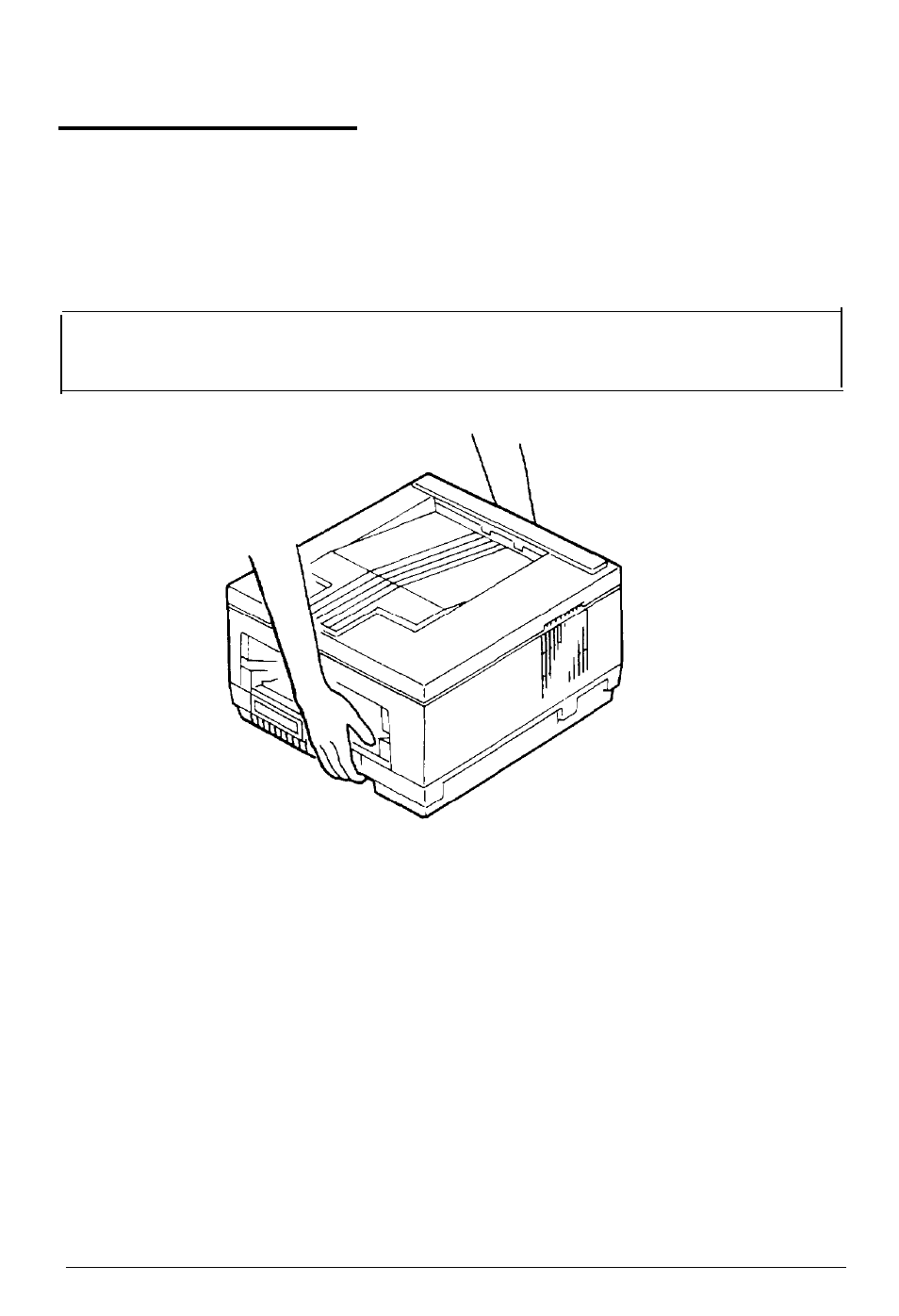 Carrying the printer | Epson Action Laser User Manual | Page 23 / 219