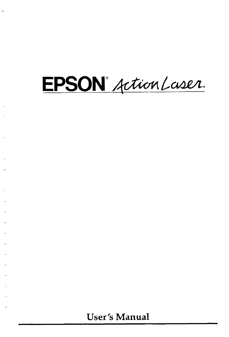 Epson Action Laser User Manual | Page 3 / 219