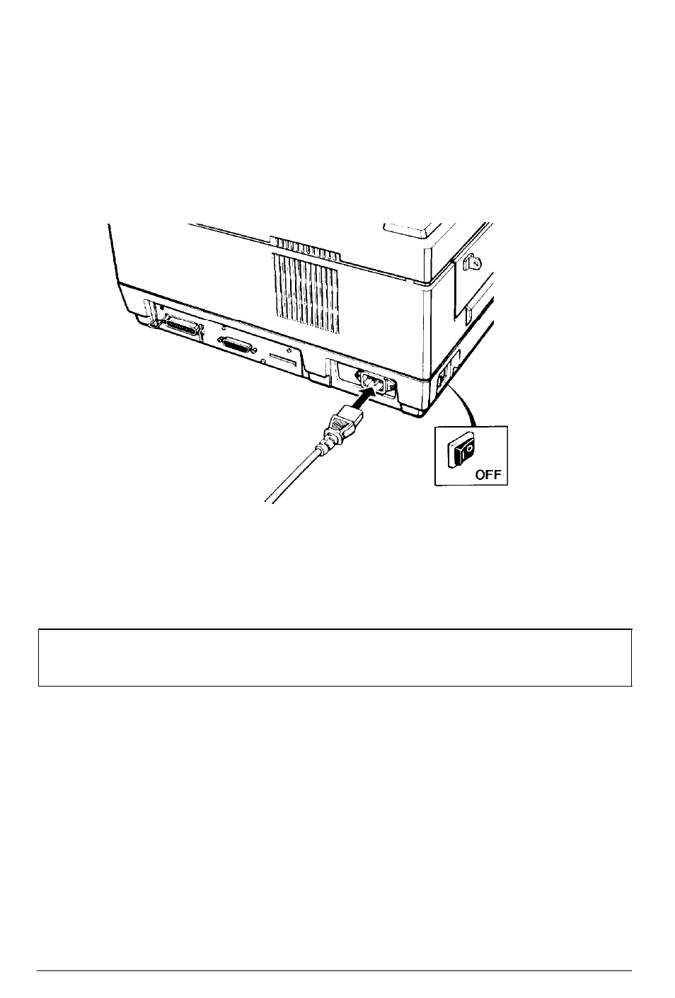 Attaching the power cord, Setting the paper feed mechanism | Epson Action Laser User Manual | Page 37 / 219