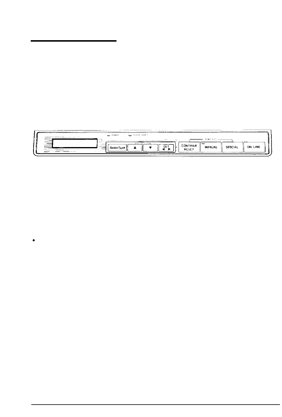 The control panel, Control panel display | Epson Action Laser User Manual | Page 56 / 219