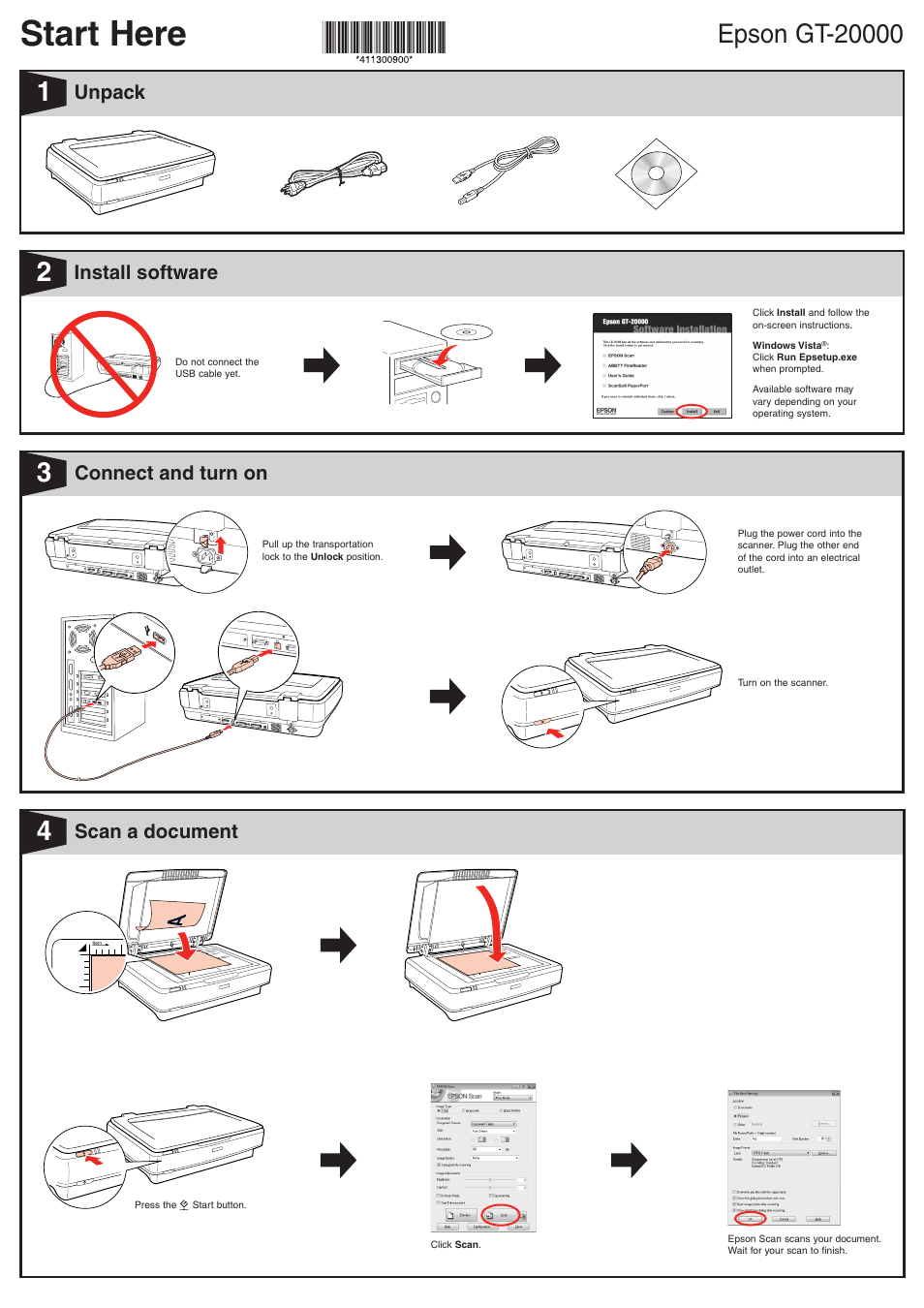 Epson GT-20000 User Manual | 2 pages