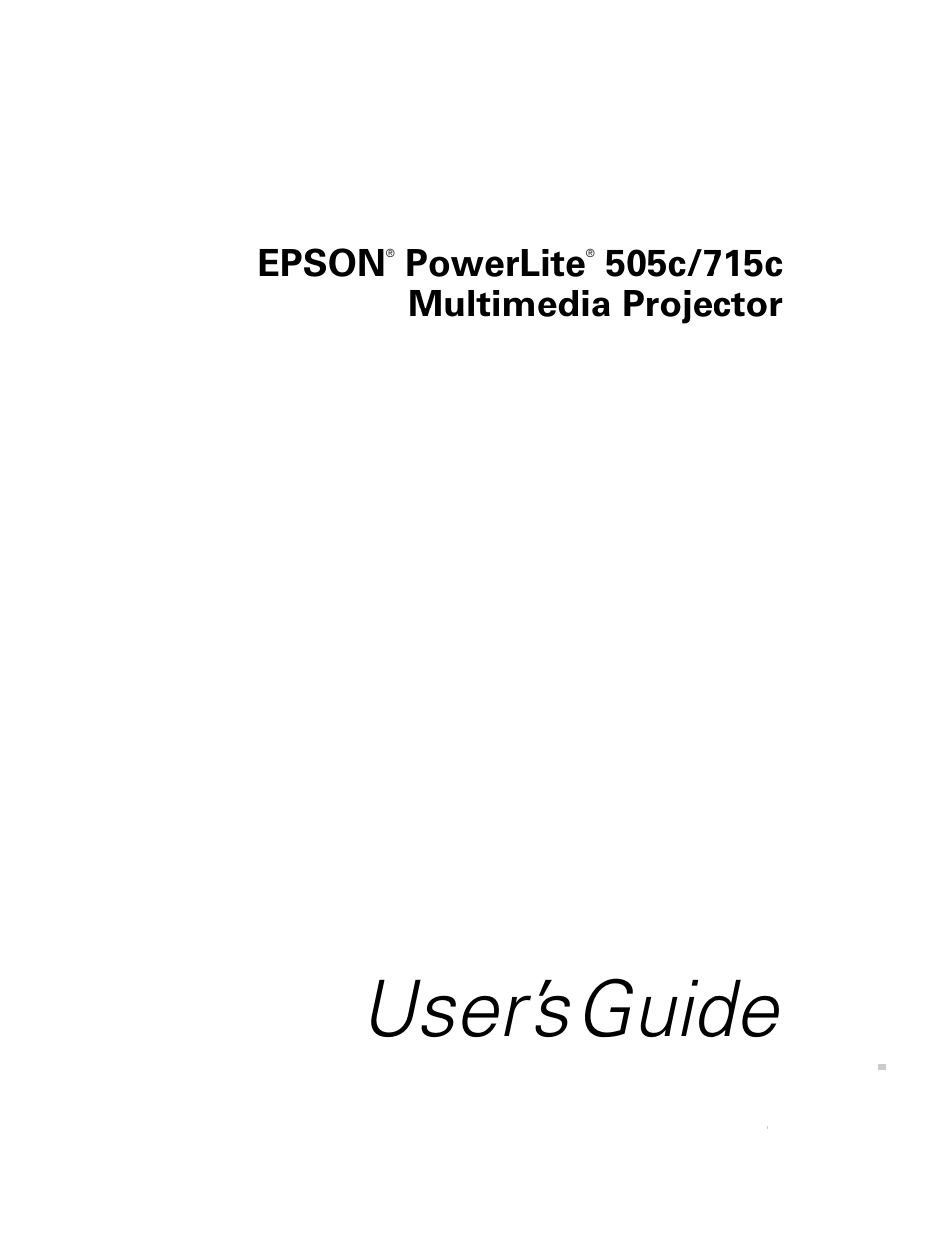 User’s guide | Epson 715c User Manual | Page 3 / 141