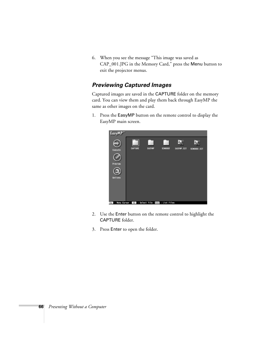 Previewing captured images | Epson 715c User Manual | Page 75 / 141