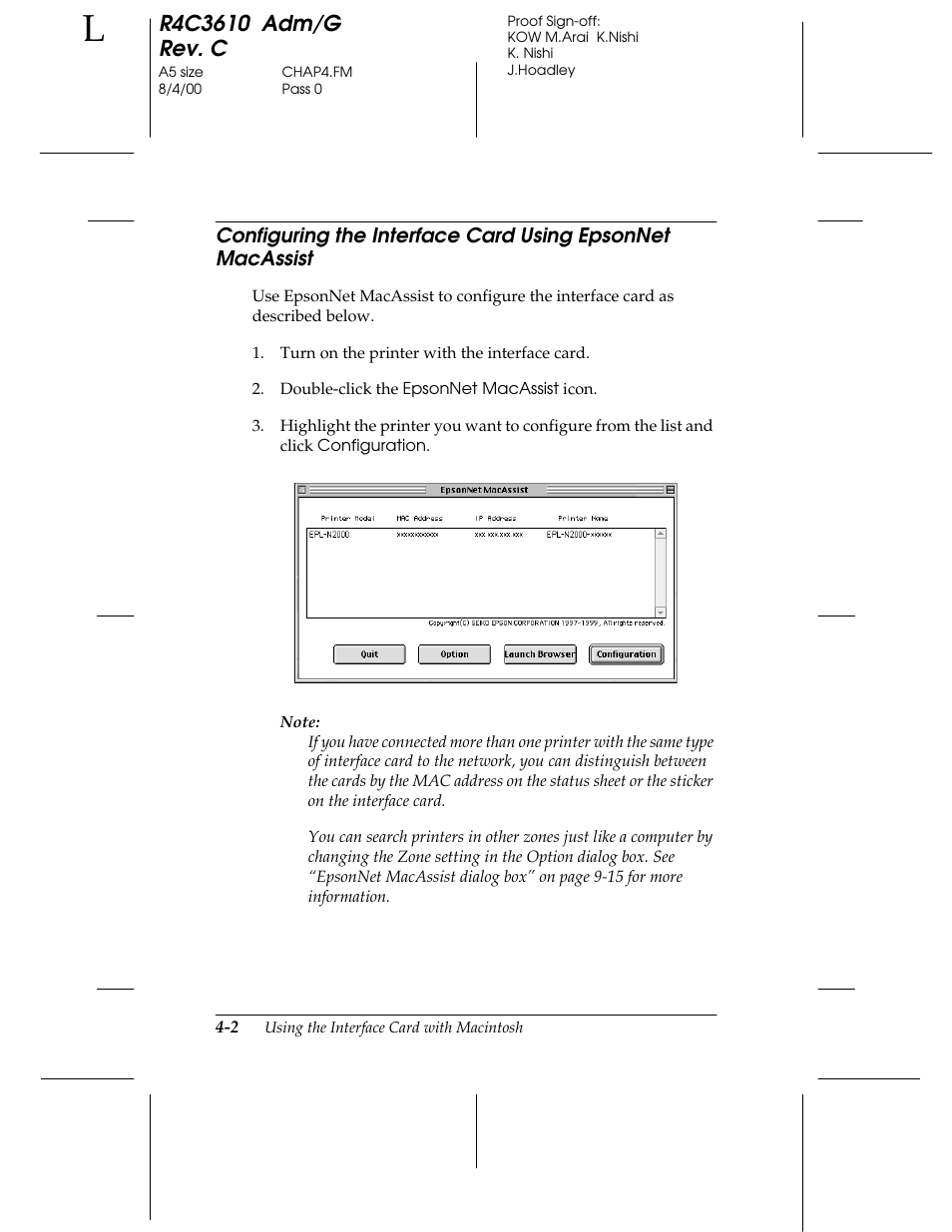 Epson C82362 User Manual | Page 100 / 279