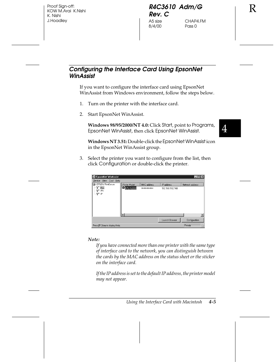 Epson C82362 User Manual | Page 103 / 279