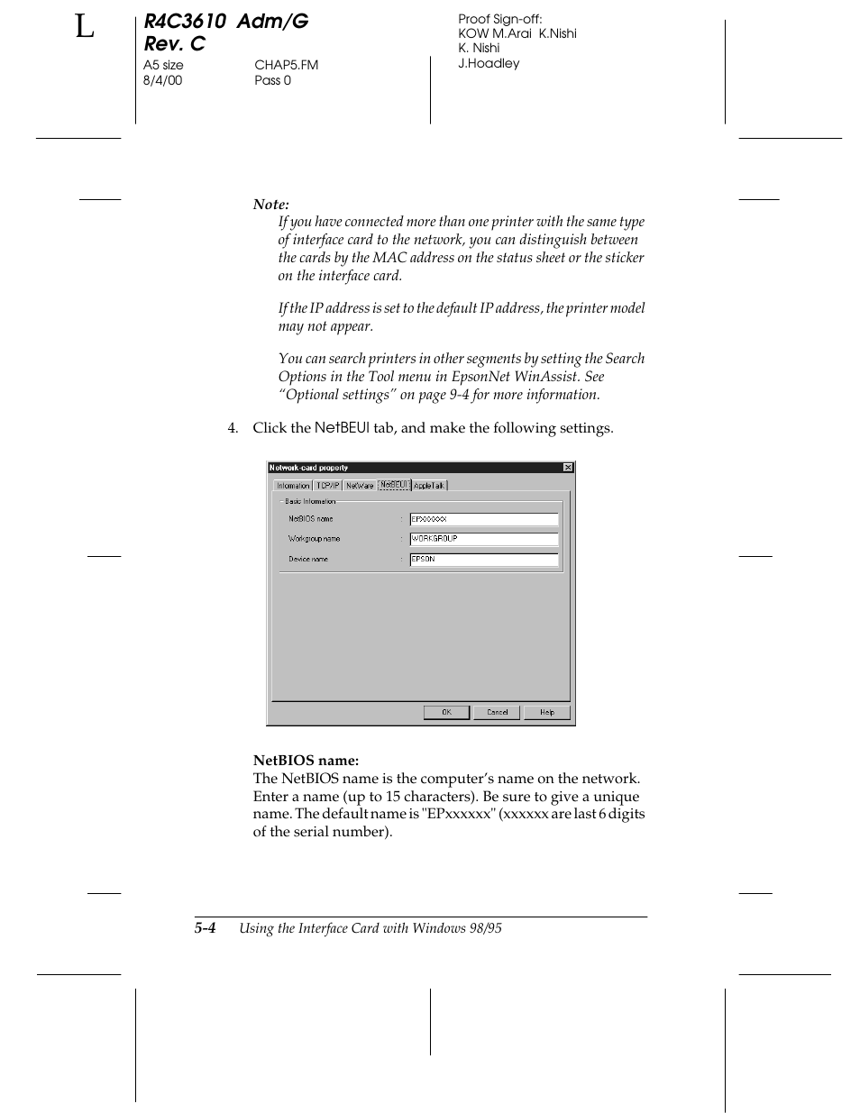 Epson C82362 User Manual | Page 112 / 279