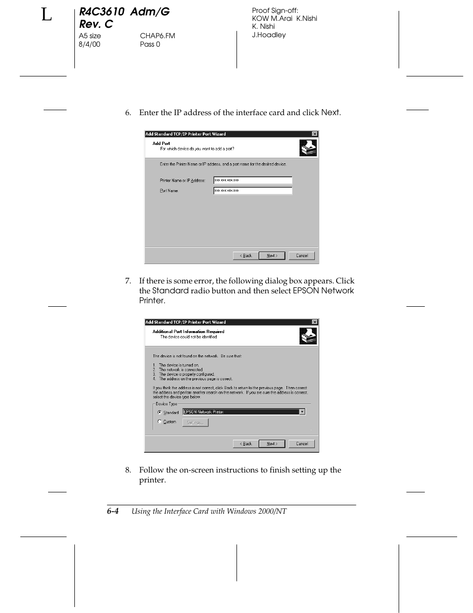 Epson C82362 User Manual | Page 122 / 279