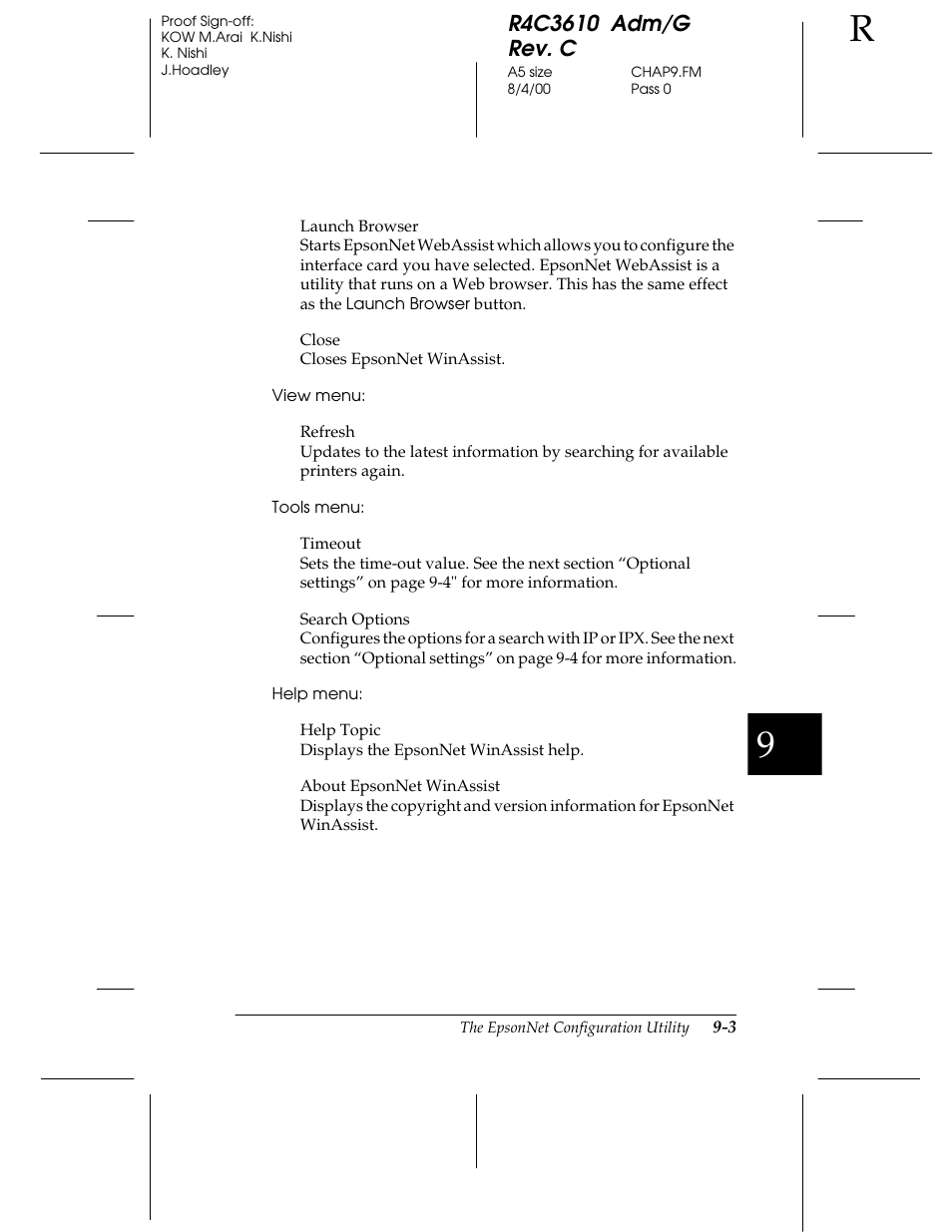 Epson C82362 User Manual | Page 161 / 279