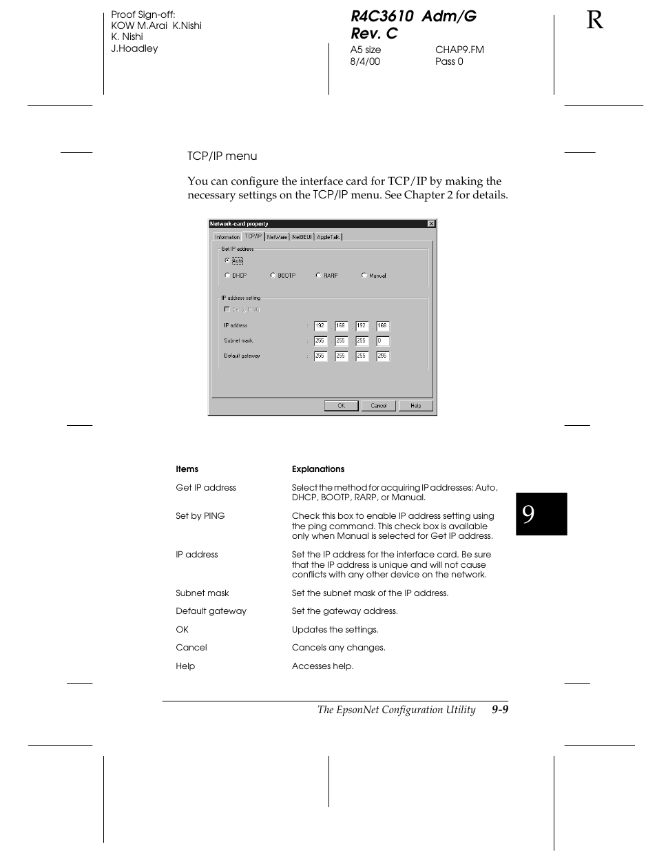 Epson C82362 User Manual | Page 167 / 279