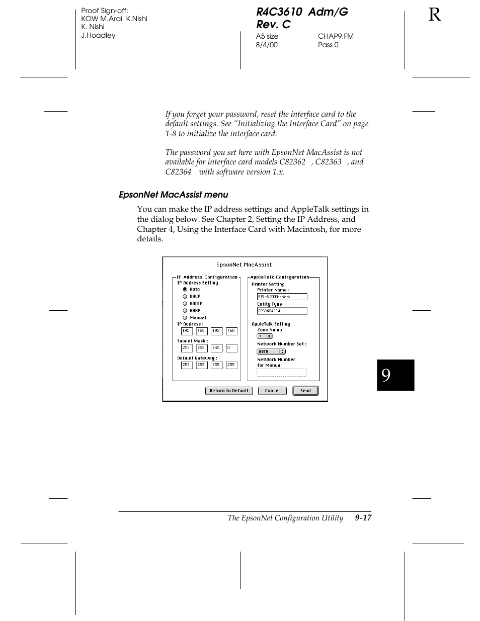 Epson C82362 User Manual | Page 175 / 279