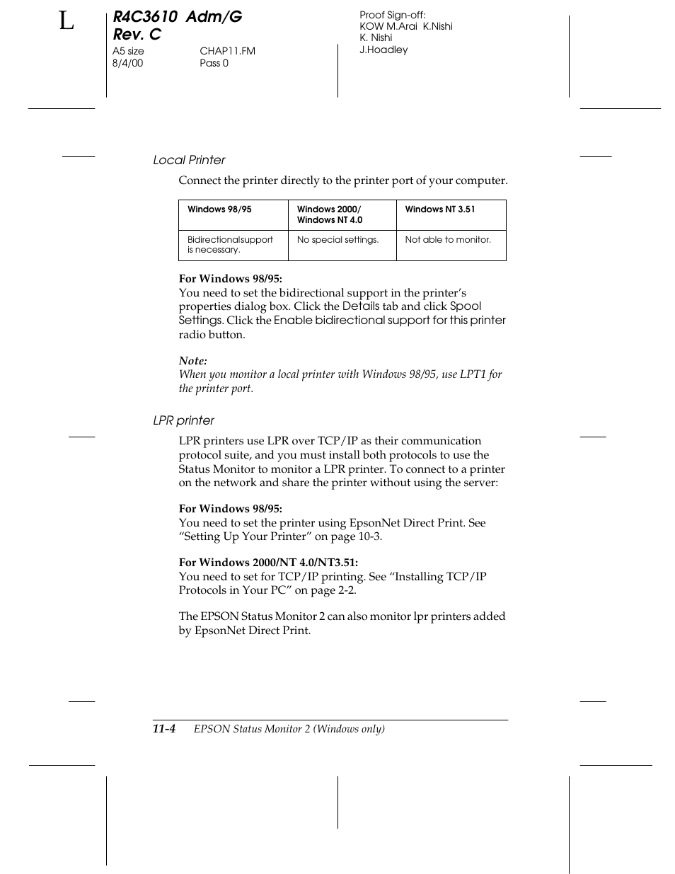 Epson C82362 User Manual | Page 200 / 279