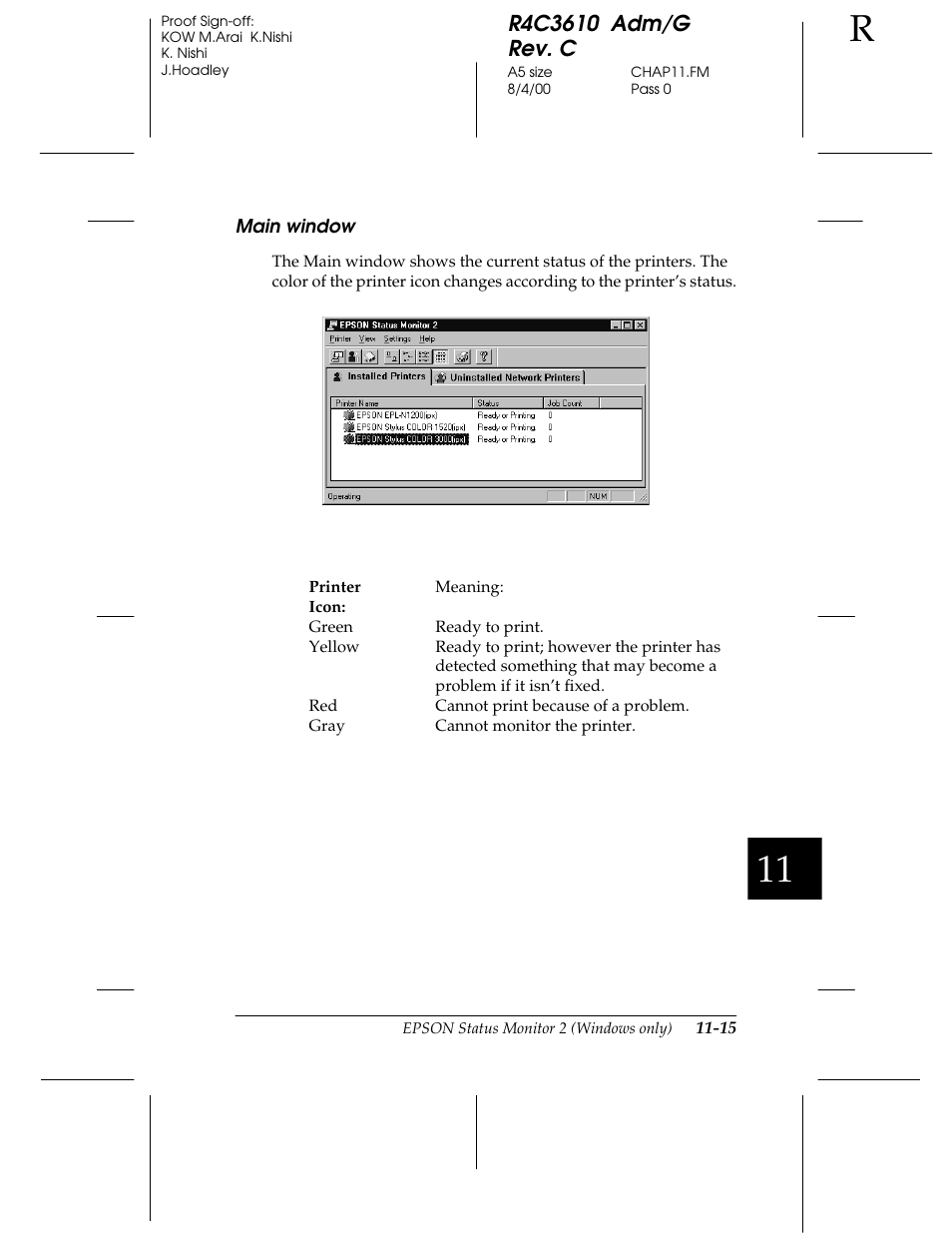 Main window | Epson C82362 User Manual | Page 211 / 279