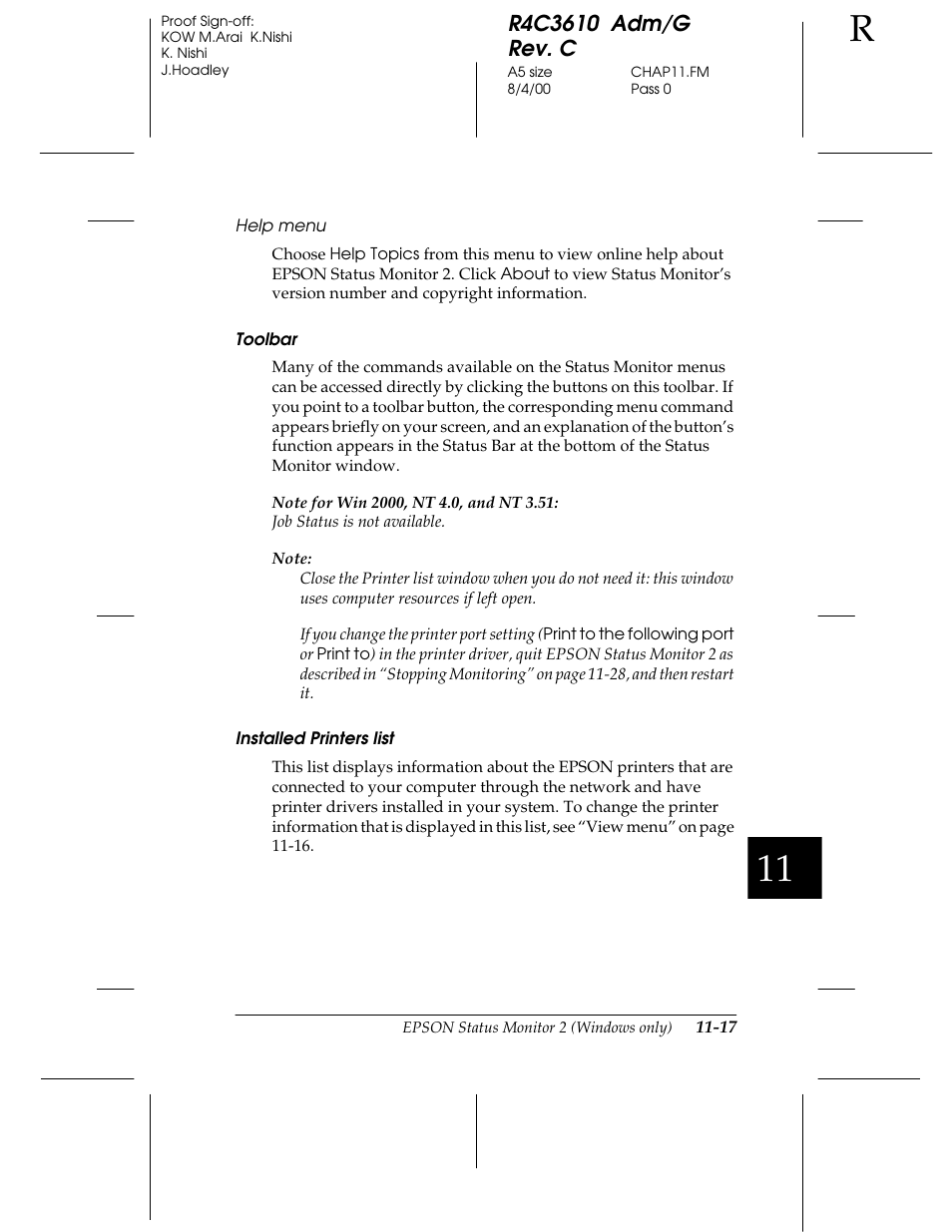 Epson C82362 User Manual | Page 213 / 279