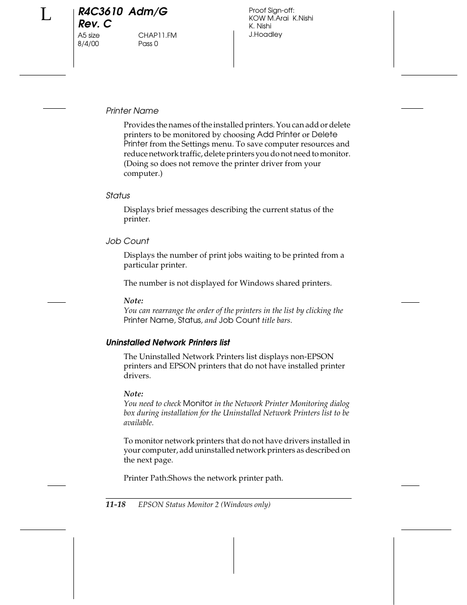 Epson C82362 User Manual | Page 214 / 279