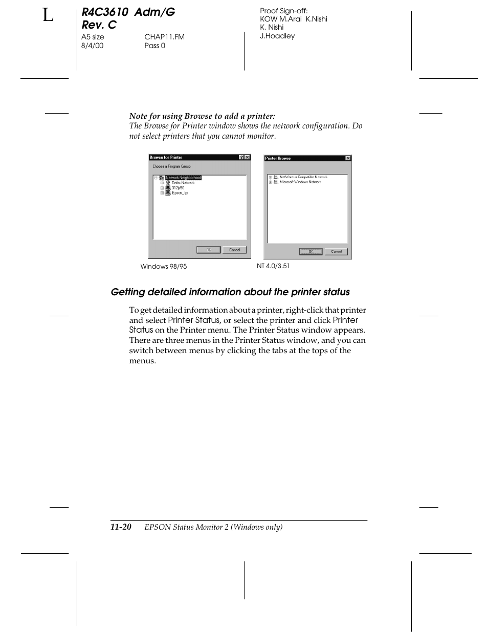 Epson C82362 User Manual | Page 216 / 279