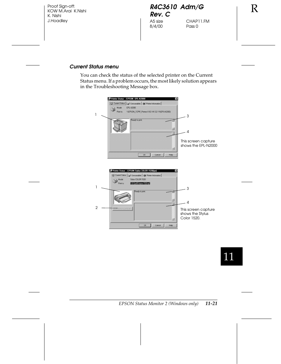 Epson C82362 User Manual | Page 217 / 279