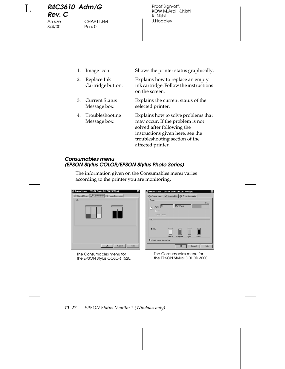 Epson C82362 User Manual | Page 218 / 279