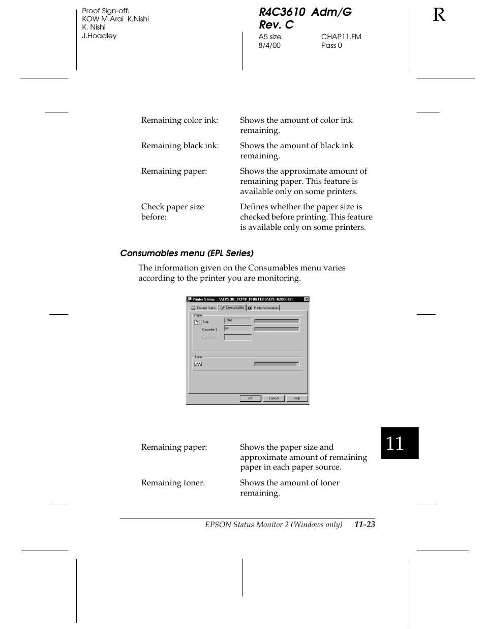 Epson C82362 User Manual | Page 219 / 279