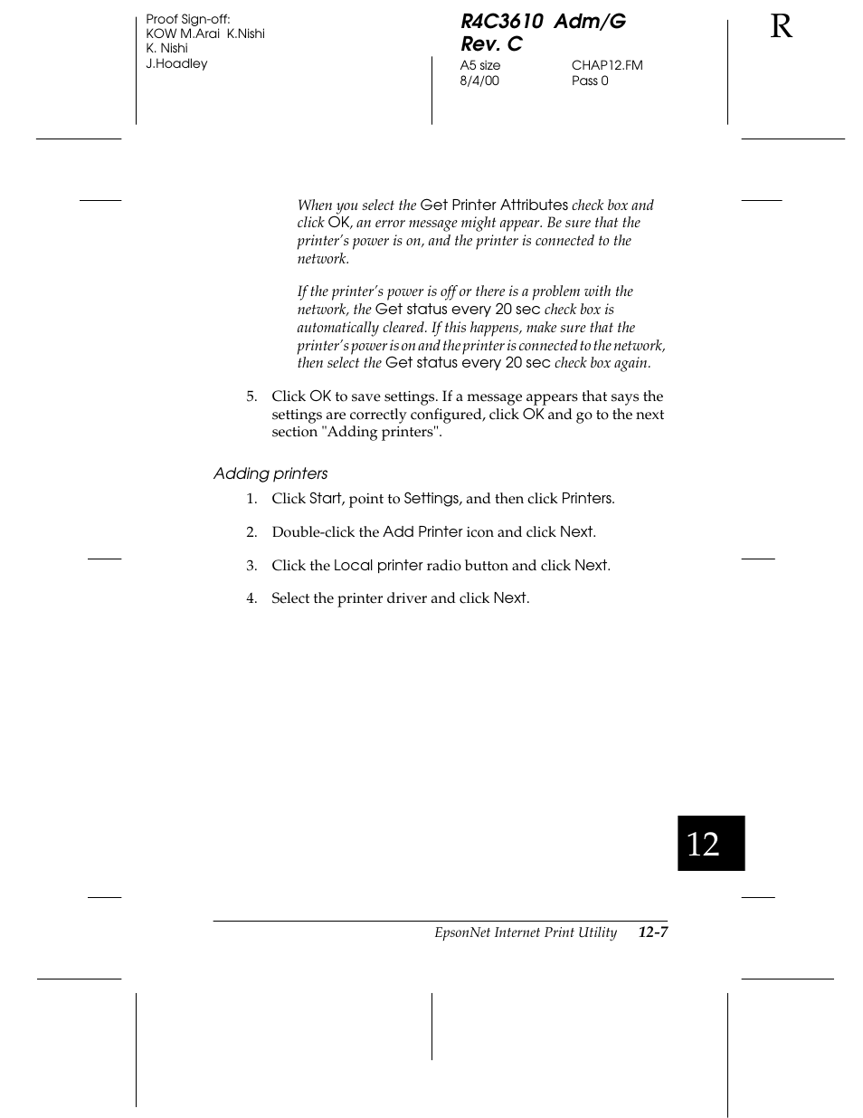 Epson C82362 User Manual | Page 237 / 279