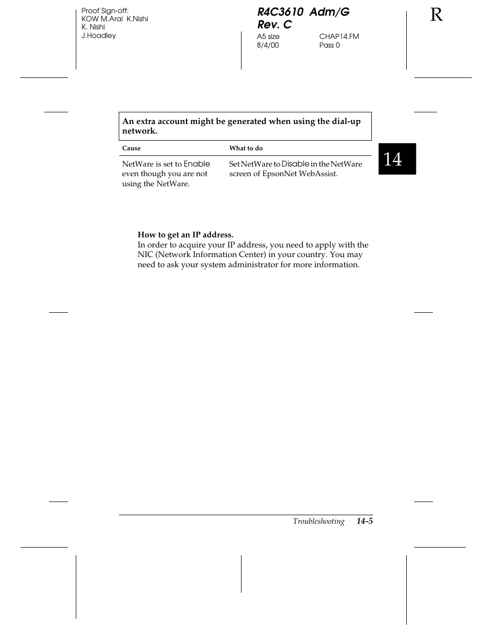 Epson C82362 User Manual | Page 259 / 279