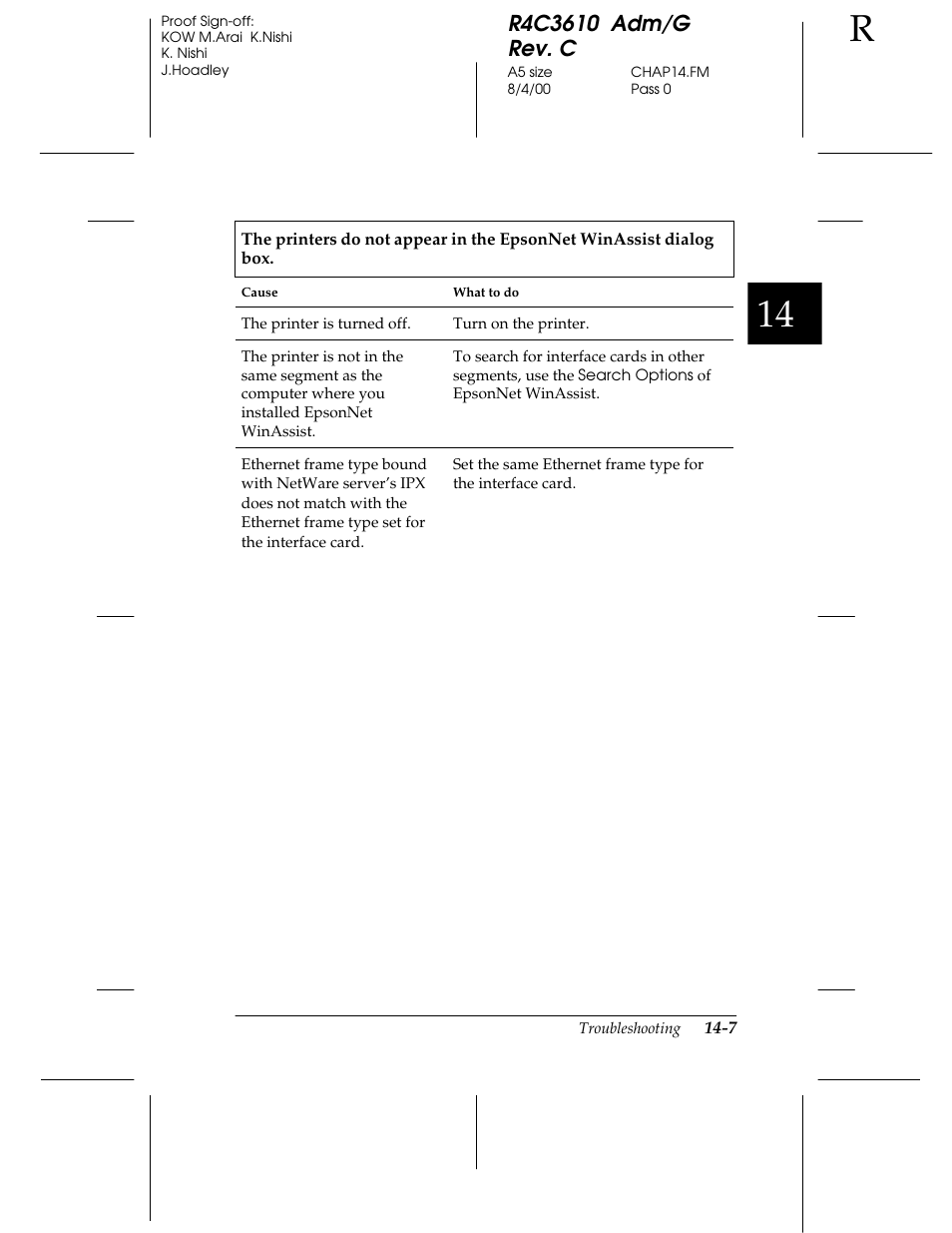 Epson C82362 User Manual | Page 261 / 279