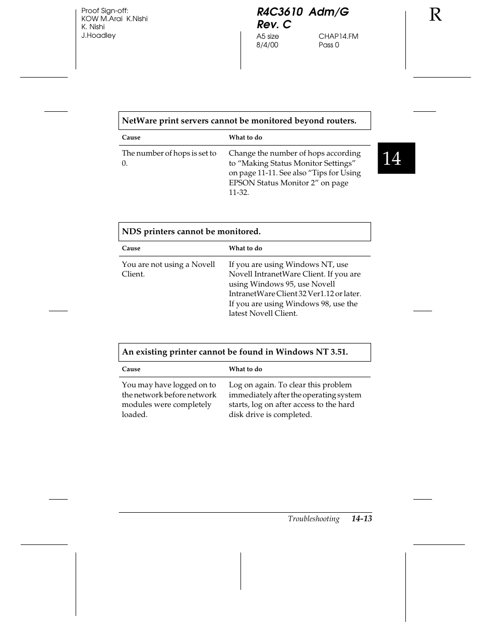 Epson C82362 User Manual | Page 267 / 279