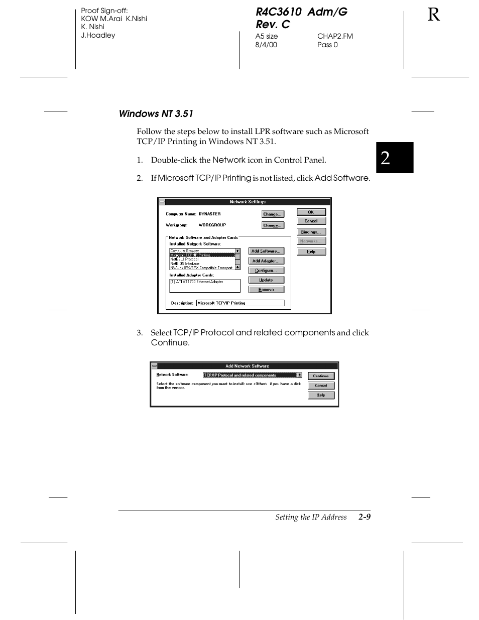 Windows nt 3.51 | Epson C82362 User Manual | Page 37 / 279