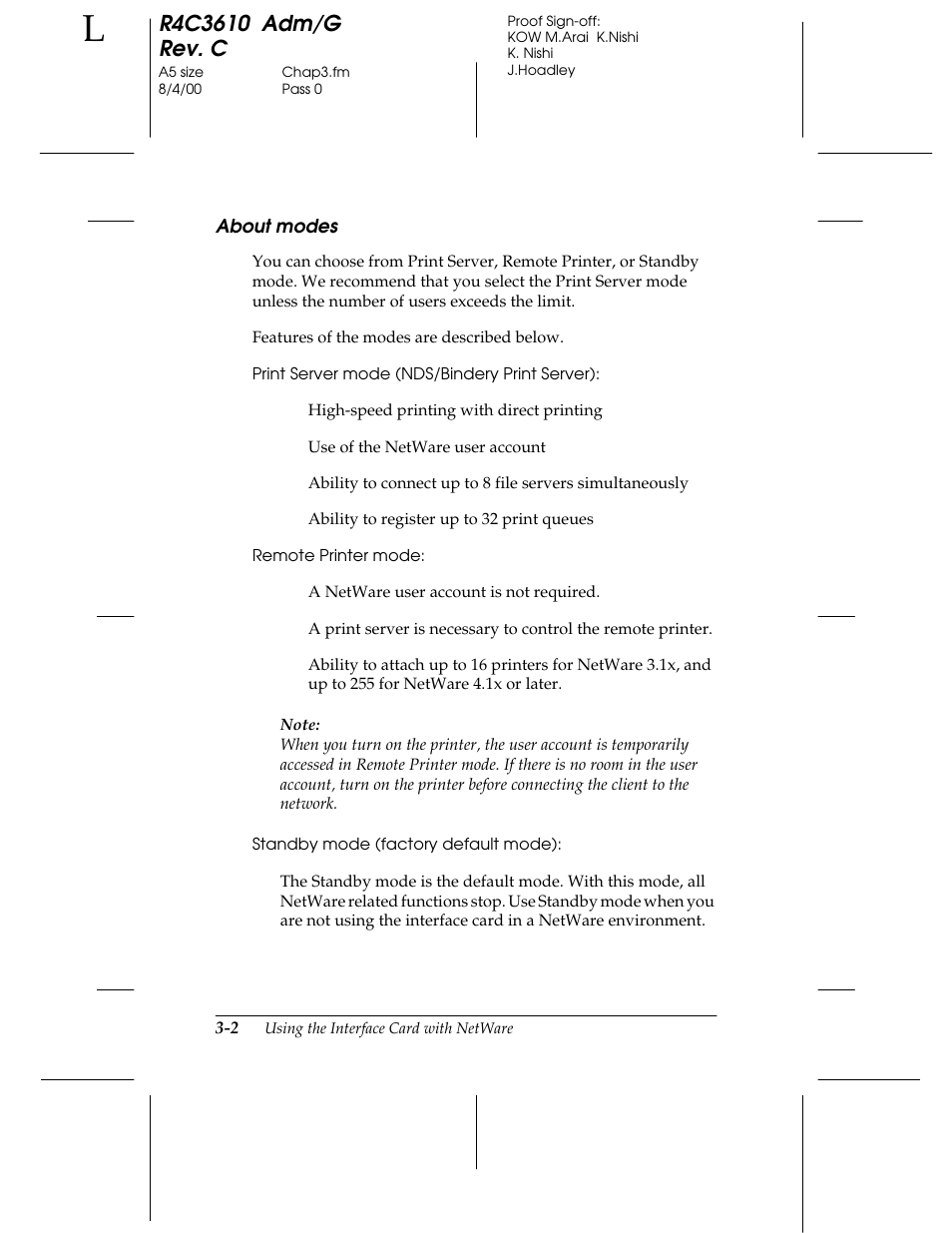 About modes | Epson C82362 User Manual | Page 52 / 279