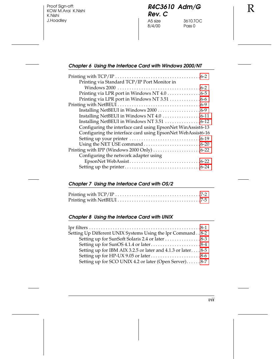 Epson C82362 User Manual | Page 7 / 279