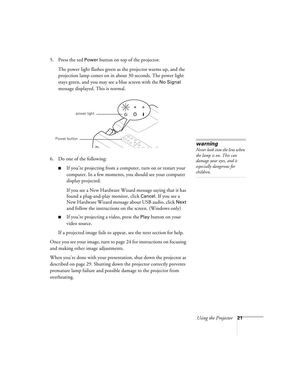 Epson 600p EN User Manual | Page 27 / 120