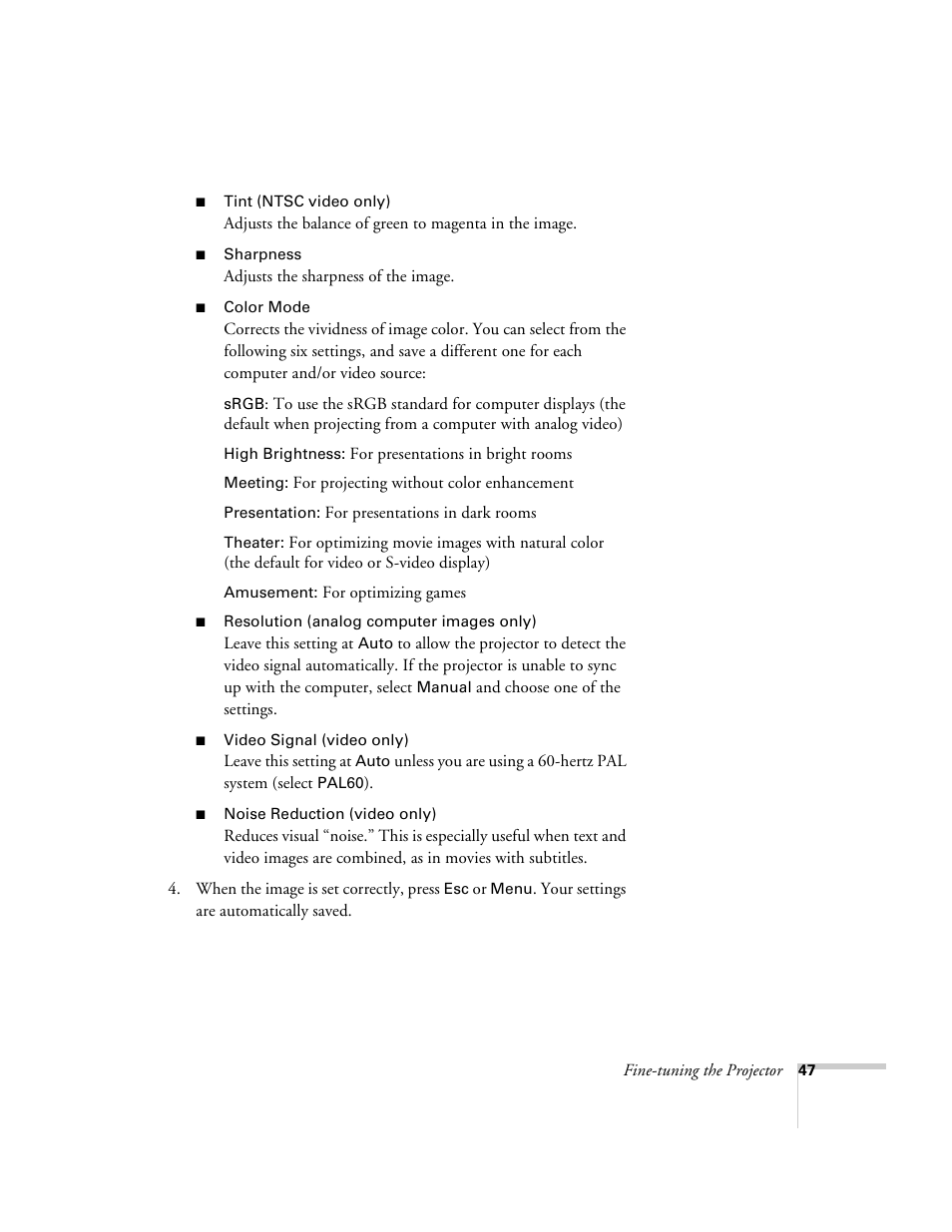 Epson 600p EN User Manual | Page 53 / 120