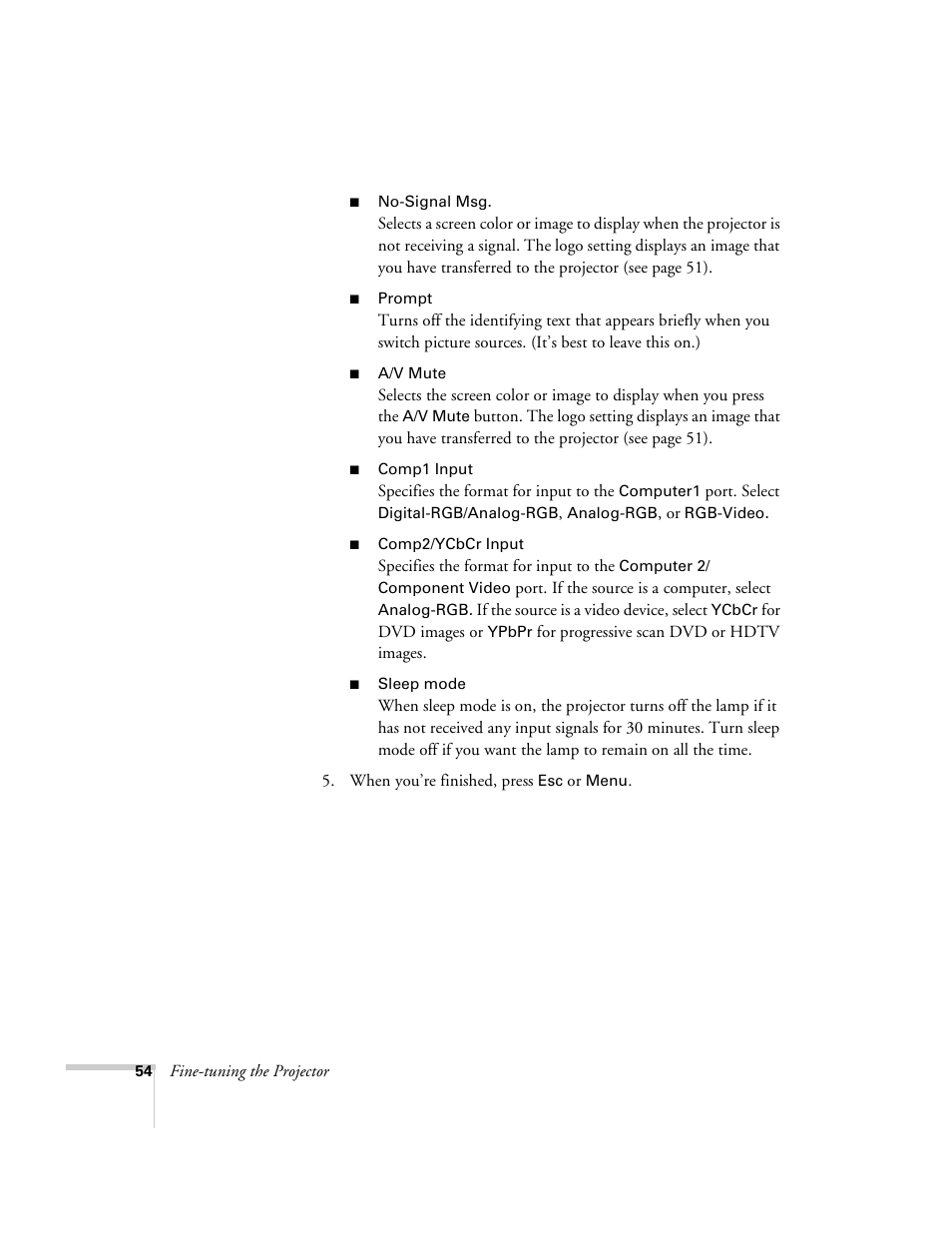 Epson 600p EN User Manual | Page 60 / 120