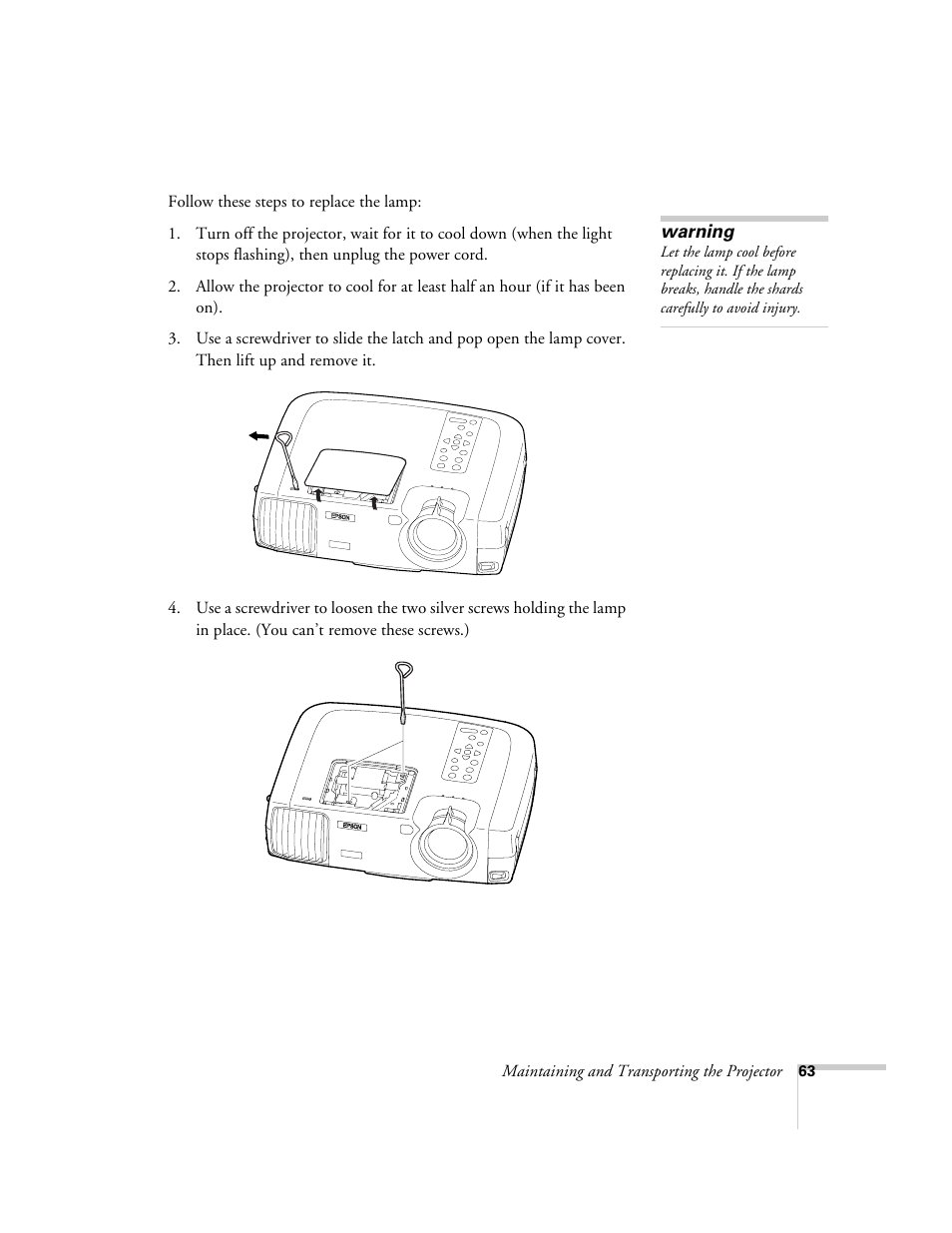 Epson 600p EN User Manual | Page 69 / 120