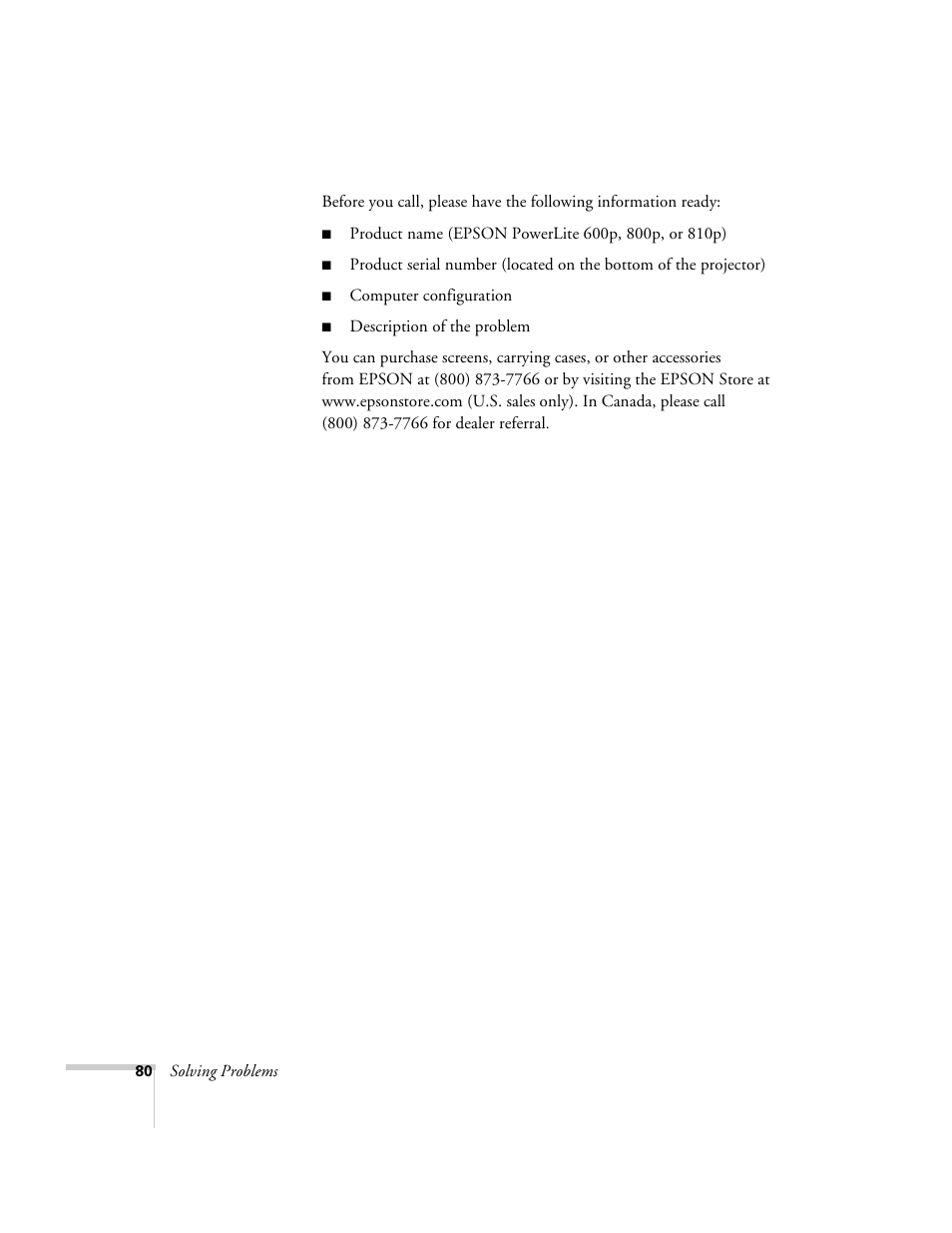 Epson 600p EN User Manual | Page 86 / 120