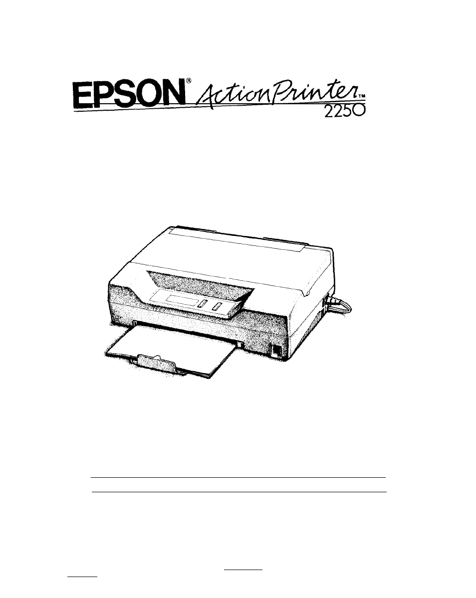 Epson 2250 User Manual | 106 pages