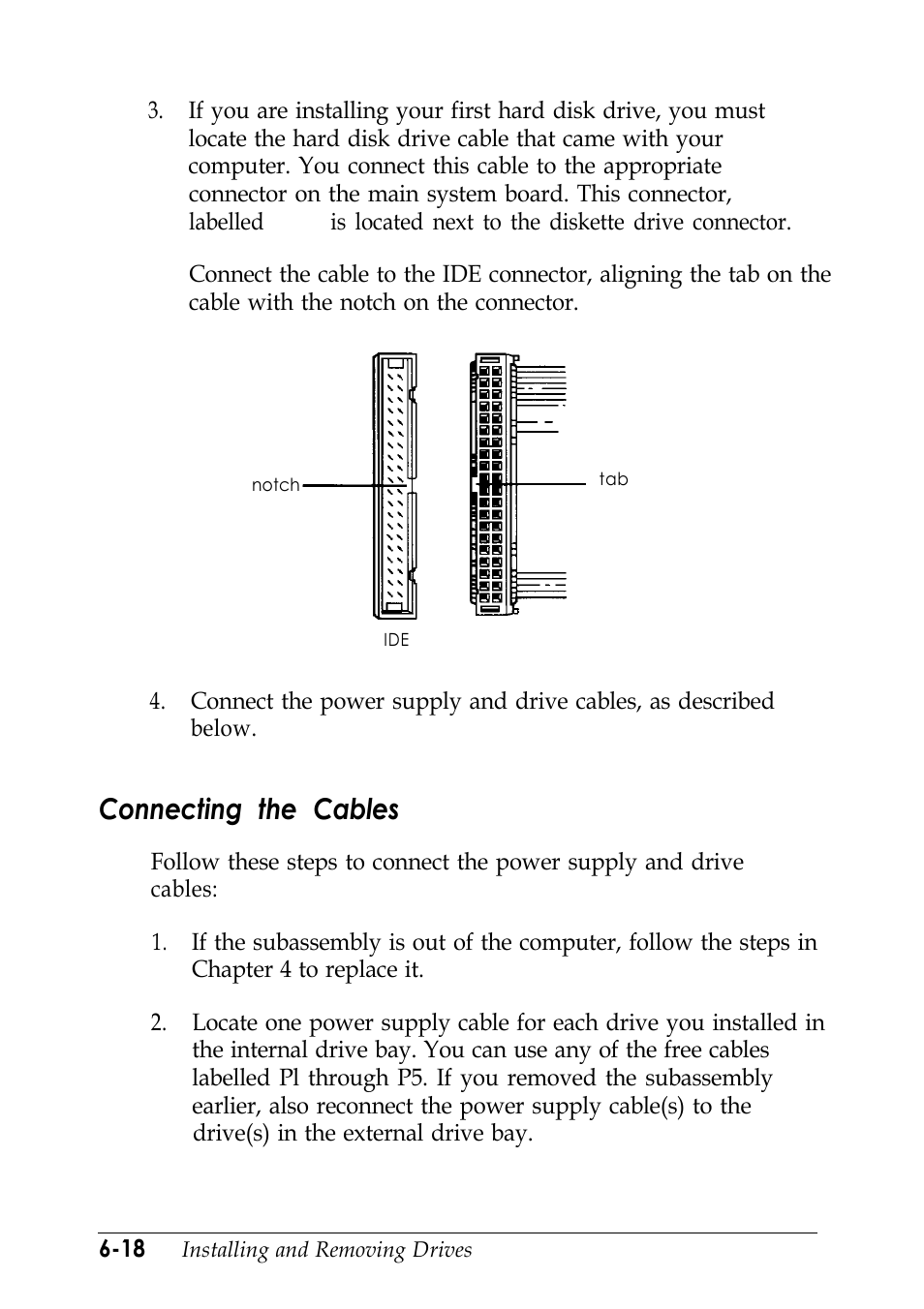 Connecting the cables | Epson EISA Desktop User Manual | Page 108 / 184