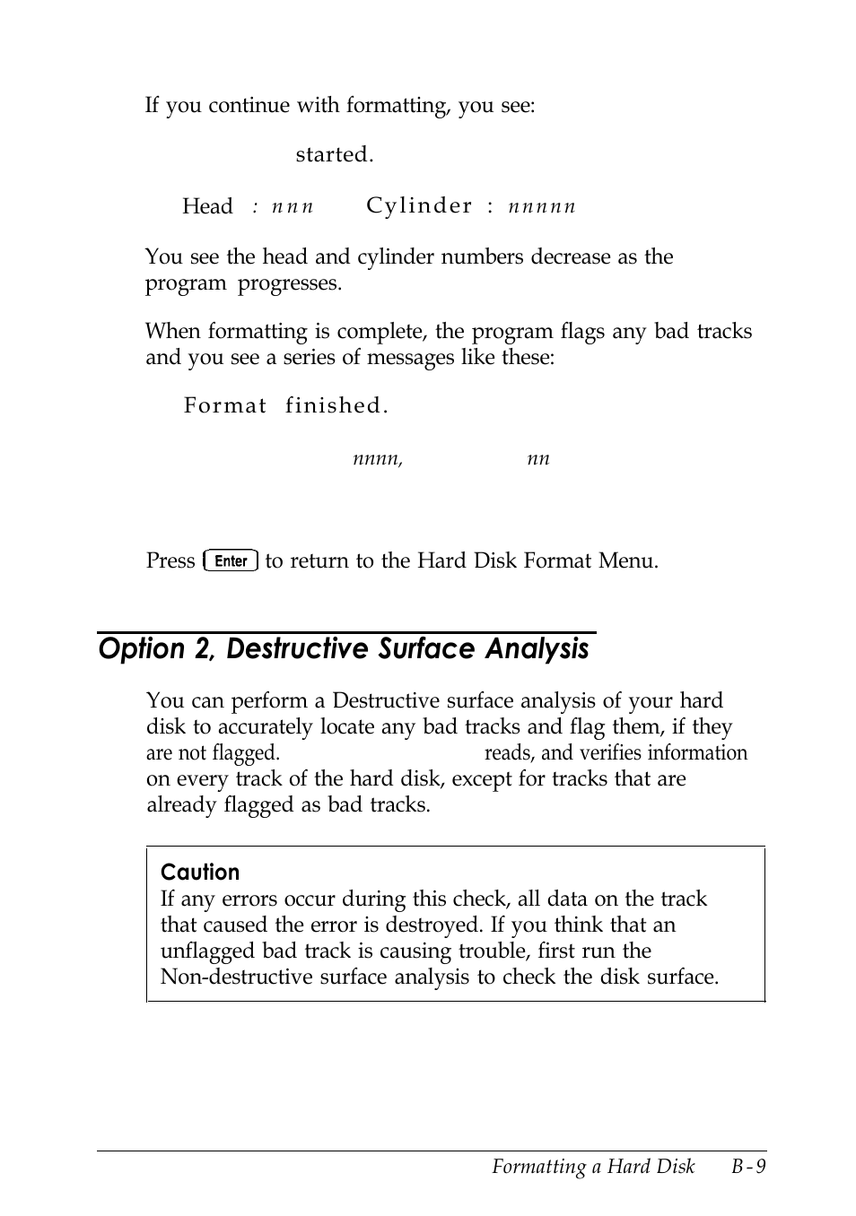 Option 2, destructive surface analysis | Epson EISA Desktop User Manual | Page 128 / 184