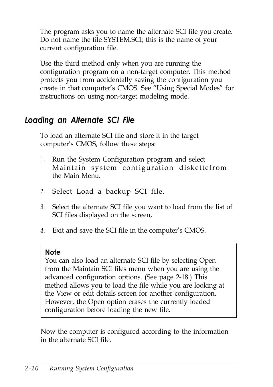 Loading an alternate sci file | Epson EISA Desktop User Manual | Page 50 / 184