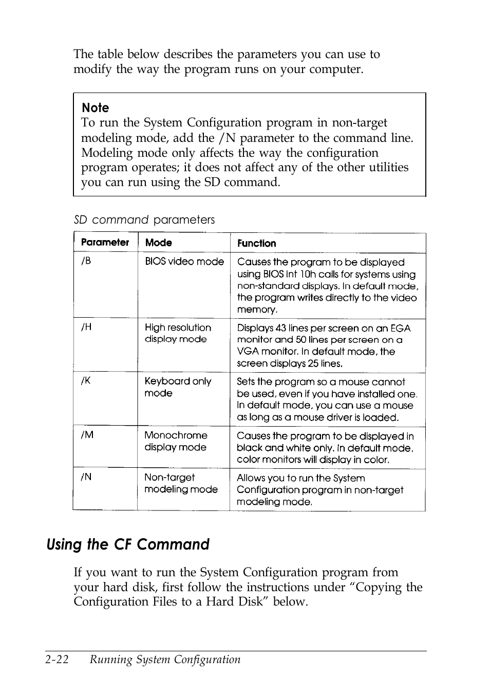 Using the cf command | Epson EISA Desktop User Manual | Page 52 / 184